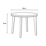 Lisa műanyag kerti asztal