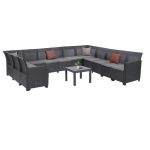 Claire XVI 12 személyes sarokgarnitúra orlando asztallal