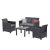 Claire VI 4 személyes kerti bútor garnitúra orlando asztallal