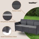 Claire VI 5 személyes kerti bútor garnitúra orlando asztallal