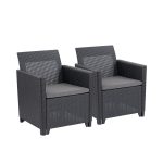 Claire duo műrattan kerti fotel