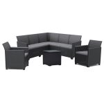 Claire IV 7 személyes kerti bútor garnitúra vigo tárolós asztallal