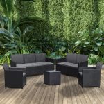 Claire V 7 személyes kerti bútor garnitúra vigo tárolós asztallal