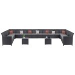 Claire IV 18 személyes kerti bútor garnitúra vigo tárolós asztallal