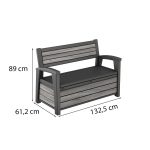 Decocoat műanyag kerti pad/tároló 227 L