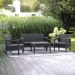 Atlas linea műanyag kertibútor szett párnával