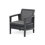 Atlas linea műanyag kertibútor szett párnával