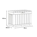 Decocoat kentwood műanyag kerti tároló 190l