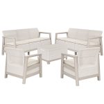Scandi Love max linea duo kerti bútor szett jute tárolós asztallal