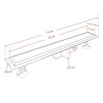 Linea burkolható zuhanyfolyóka