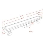 Linea burkolható zuhanyfolyóka