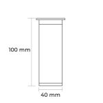 Uni bútorláb 100 mm fekete