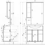 Bianca Plus 75 alsó szekrény mosdóval