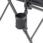 Leziter XL karfás horgász szék pohártartóval fekete