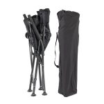 Leziter XL karfás horgász szék pohártartóval fekete