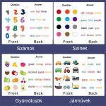 Angol tanuló mágneses játék