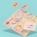 Hol bújt el, nyitogatós logikai fajáték