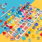 Logaritmikus formabeillesztő és oktató Montessori fajáték