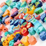 Fűzős fajáték formák és számok 138 db