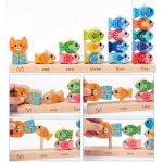 Mágneses horgász fajáték, számok tanulásához