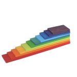 Montessori szivárvány építő fajáték