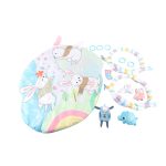 Játszószőnyeg játékhíddal, mozgó fülekkel