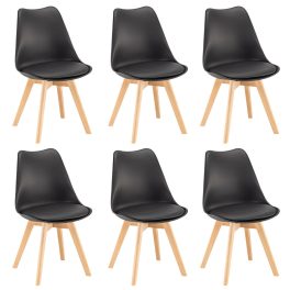 Silla étkezőszék 6 db fekete színben