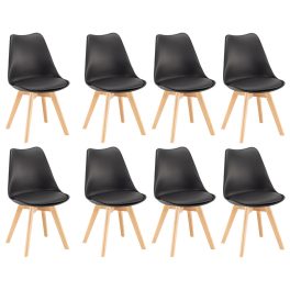 Silla étkezőszék 8 db fekete színben