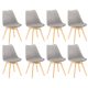 Silla étkezőszék 8 db szürke színben