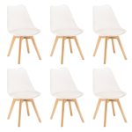 Silla étkezőszék 6 db fehér színben