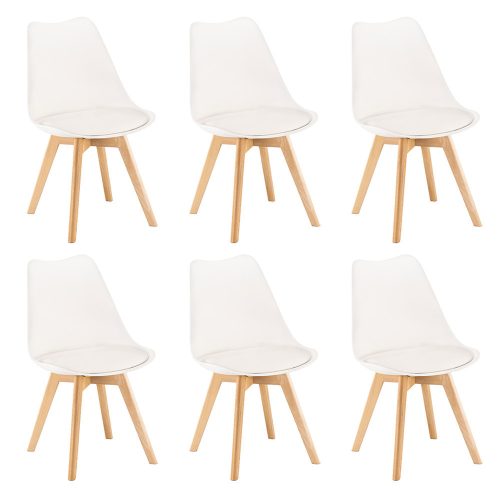 Silla étkezőszék 6 db fehér színben