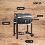 Multifunkciós faszenes kerti grillsütő