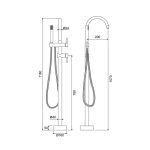 Tia szabadon álló csaptelep