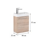 Fantastic 40 alsó szekrény mosdóval