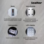 Lia 80x120 cm hidromasszázs zuhanykabin jobbos