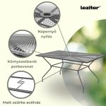 Melfi fém mesh kerti asztal 150x90x75 cm