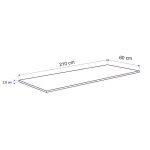 Konyhai munkalap 210 x 60 x 2,8 cm Yorki tölgy