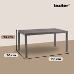 Hella műanyag kerti asztal