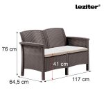 Venus 2 üléses kerti kanapé