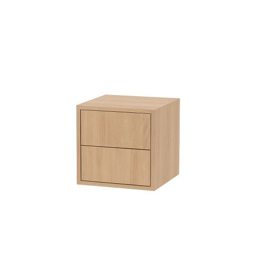 Boxie 2 fiókos fali szekrény 40x40x37 cm sonoma tölgy