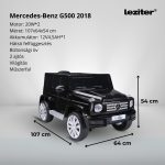 Elektromos autó Mercedes Benz G500 fekete