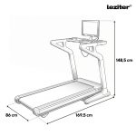 Futópad Led kijelzővel Aeorun Max 150 kg, 4,5 LE, 18,8 Km/h, 12 program, dőlésszög 0-15%