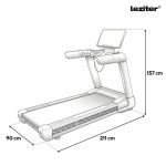Futópad Led kijelzővel Speedpro Max 150 kg, 6 LE, 25 Km/h, dőlésszög 0-25%