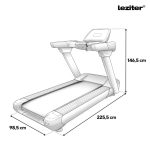 Futópad Led kijelzővel Titanfit Max 200 Kg, 3 LE, 1-25 Km/h, dőlésszög 0-18%
