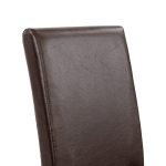 Kelly bőr étkezőszék barna színben