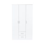 Miami gardróbszekrény 120x205 cm fehér-fehér