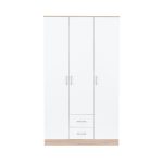 Miami gardróbszekrény 120x205 cm fehér-sonoma tölgy