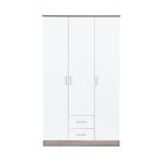 Miami gardróbszekrény 120x205 cm fehér-yorki tölgy