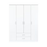 Miami gardróbszekrény 160x205 cm fehér-fehér