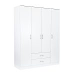 Miami gardróbszekrény 160x205 cm fehér-fehér